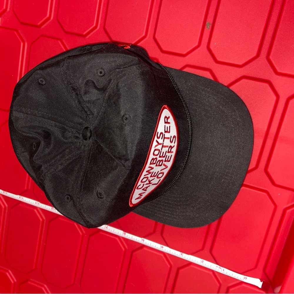 Cactus Alley - Black Baseball Cap with Red and White Patch